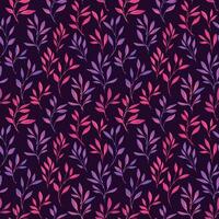 tiny stem leaves pattern vector