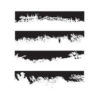 Brush Strokes ink splashes collection vector