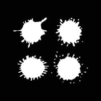 Ink splashes set vector