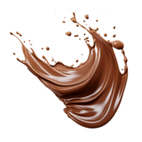 AI generated Chocolate splash clip art png