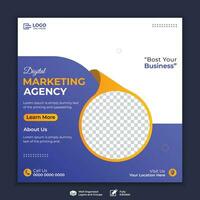 Digital business marketing social media post and web banner Digital business marketing social media post and web banner vector