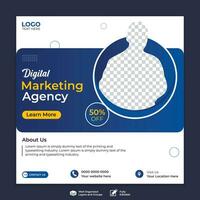 Digital business marketing social media post and web banner Digital business marketing social media post and web banner vector