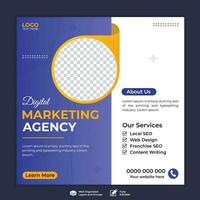 Digital business marketing social media post and web banner Digital business marketing social media post and web banner vector