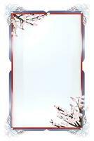 AI generated Japanese border frame, Sakura border frame Illustration photo