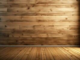 Wood background boards wood wall floor wood texture AI generative photo