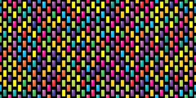 Abstract colorful seamless geometric grid background with colored shapes vector