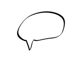 Blank empty white vector speech bubble