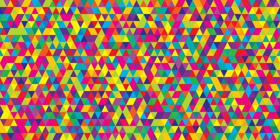 Abstract colorful seamless geometric grid background with colored shapes vector