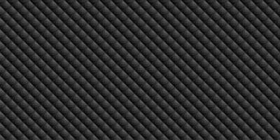 Dark black Geometric grid Carbon fiber background vector