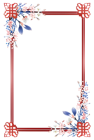 AI generated Sakura border frame, Japanese border frame PNG transparent background