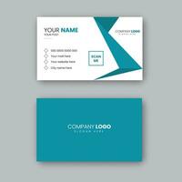 Modern professional business card design template pro vector. vector