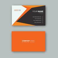 Corporate modern business card design. vector