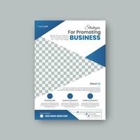 Corporate minimalist business flyer design template. vector