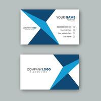 Corporate creative professional business card design template. vector