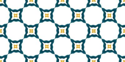 Mediterranean style ceramic tile pattern Ethnic folk ornament Colorful seamless geometric pattern vector
