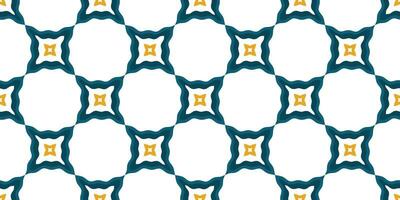 Mediterranean style ceramic tile pattern Ethnic folk ornament Colorful seamless geometric pattern vector