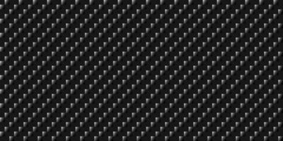 Dark black Geometric grid Carbon fiber background Modern dark seamless texture Pixel diagonal lines vector
