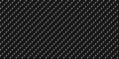 Dark black Geometric grid Carbon fiber background Modern dark seamless texture Pixel diagonal lines vector