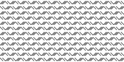 Monochrome geometric grid Pixel Art background Modern black and white abstract mosaic texture vector