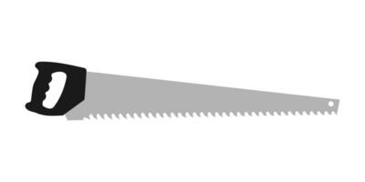 Hand saw tool vector flat illustration