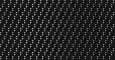 oscuro negro geométrico cuadrícula carbón fibra antecedentes moderno oscuro sin costura textura píxel diagonal líneas vector
