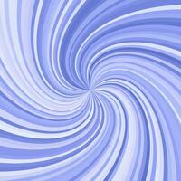 Swirling radial blue background Helix rotation rays vector