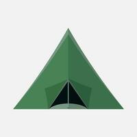 Vector flat illustration of a tent