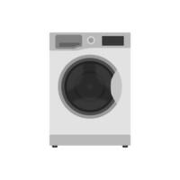 Front View of Washing machine isolated on white background vector