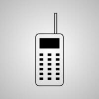 antiguo Teléfono móvil icono vector ilustración