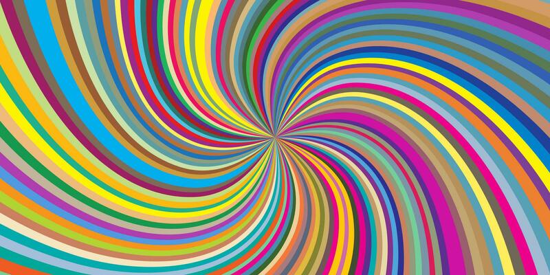 Swirling radial background Helix rotation rays