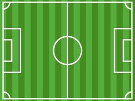 Soccer field Simple colorful green Top down view vector