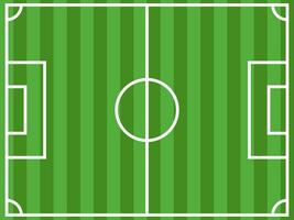 Soccer field Simple colorful green Top down view vector