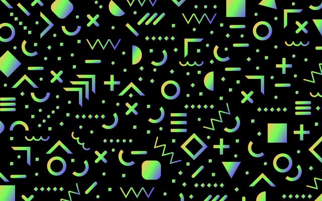 Geometric pattern with different shapes