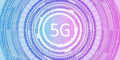 5G Network New Wireless mobile Internet Wi-Fi Connection banner vector