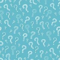 Question Mark Seamless Pattern Background vector