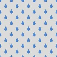Rain drops seamless blue pattern vector