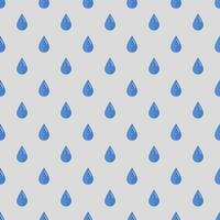 Rain drops seamless blue pattern vector