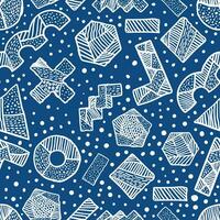 Hand drawn Doodle pattern Abstract ornament background vector
