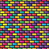 Abstract colorful seamless geometric grid background with colored shapes vector