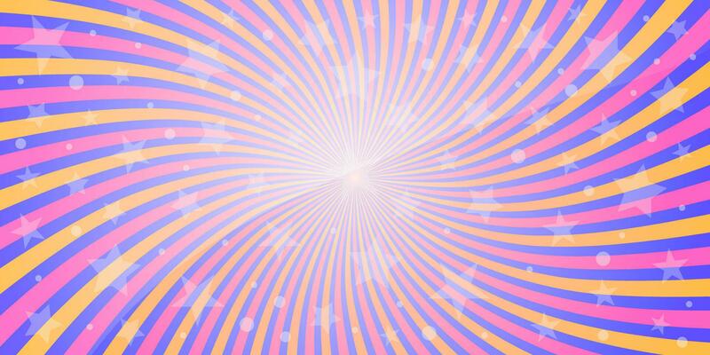 Swirling radial background Helix rotation rays With dots