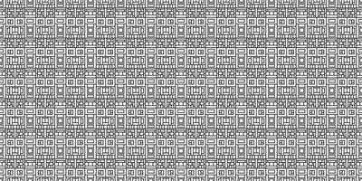 Monochrome geometric grid Pixel Art background Modern black and white abstract mosaic texture vector