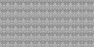 Monochrome geometric grid Pixel Art background Modern black and white abstract mosaic texture vector