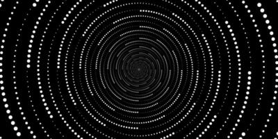 Swirling radial background. Black and white Halftone dotted background Pop art overlay texture vector