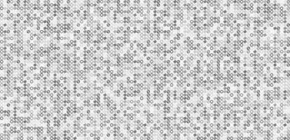 Monochrome geometric grid Pixel Art background Modern black and white abstract mosaic texture vector