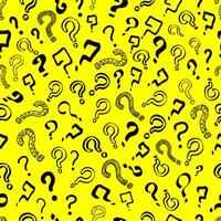 Question and exclamation Mark Seamless Pattern Background vector