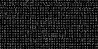 Monochrome geometric grid Pixel Art style background Modern black and white abstract mosaic texture vector