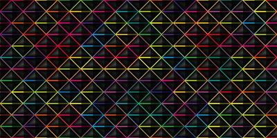 Abstract colorful seamless geometric grid background with colored shapes vector
