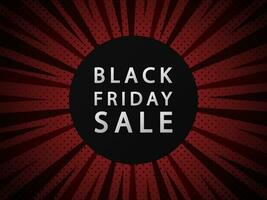 Black friday sale vector banner