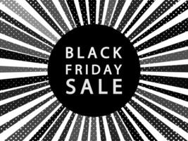 Black friday sale vector banner