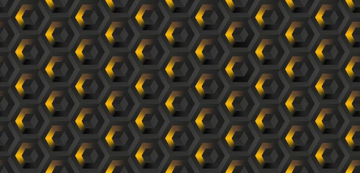Abstract hexagonal geometric pattern background vector